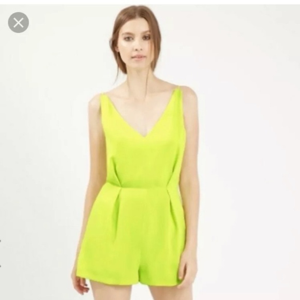 Topshop Back Black Lace Playsuit Romper